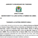 MAJINA ya Walioitwa Kwenye Usaili Utumishi 30/04/2026
