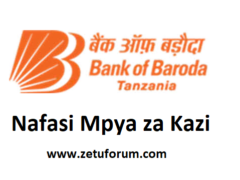 NAFASI Za Kazi Bank of Baroda Tanzania