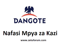NAFASI Za Kazi Dangote Cement