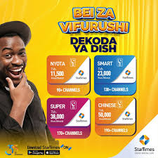 Vifurushi vya Startimes na Bei zake