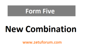 Form Five New Combination