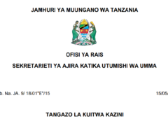 MAJINA ya Walioitwa Kazini Halmashauri ya Wilaya ya Bariadi 15/05/2026