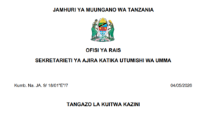 MAJINA ya Walioitwa Kazini Taasisi Mbalimbali za Umma (Utumishi) 04