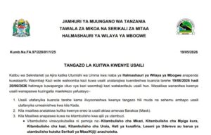 MAJINA ya Walioitwa Kwenye Usaili Halmashauri ya Wilaya ya Mbogwe 20/05/2026