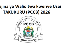Majina ya Walioitwa kwenye Usaili TAKUKURU (PCCB) 2026 PDF
