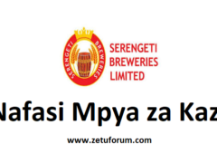 NAFASI Za Kazi Serengeti Breweries (SBL)