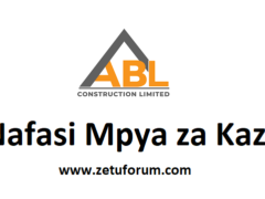 NAFASI za Kazi ABL Construction Limited