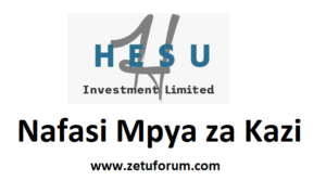 NAFASI za Kazi HESU Investment Limited