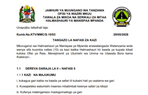 NAFASI za Kazi Mpanda Municipal Council