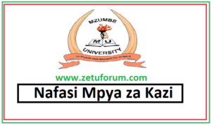 NAFASI za Kazi Mzumbe University