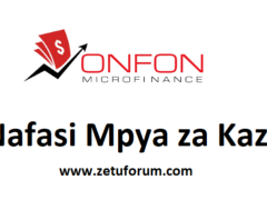 NAFASI za Kazi Onfon Microfinance