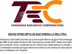 Nafasi za Kazi Tanzania Railways Corporation (TRC)