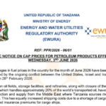 EWURA: Bei Mpya za Mafuta Petroli June 2026