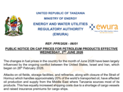 EWURA: Bei Mpya za Mafuta Petroli June 2026
