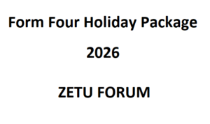 Form Four Holiday Package