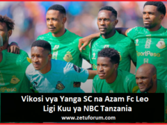Kikosi cha Yanga Sc vs Azam FC leo 24/06/2026 Ligi Kuu ya NBC