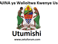 MAJINA ya Walioitwa Kwenye Usaili UTUMISHI June 2026