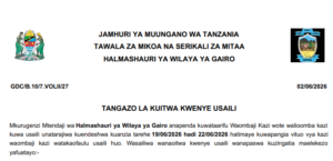 MAJINA ya Walioitwa Kwenye Usaili Utumishi 02/06/2026