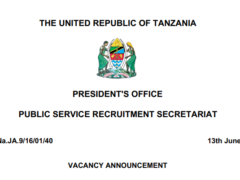 NAFASI za Kazi Utumishi June 2026