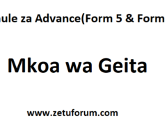 Shule za Advance Mkoa wa Geita (Form 5 & Form 6)