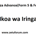 Shule za Advance Mkoa wa Iringa (Form 5 & Form 6)