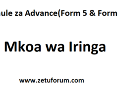 Shule za Advance Mkoa wa Iringa (Form 5 & Form 6)