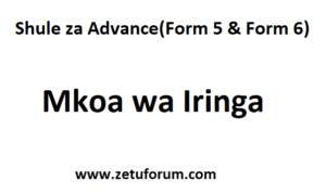 Shule za Advance Mkoa wa Iringa